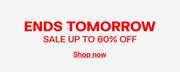 SALE-ENDS TOMORROW