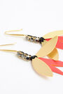 Long coral resin earrings Long coral resin earrings