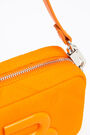 S padded nylon crossbody bag in neon orange S padded nylon crossbody bag in neon orange