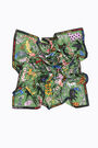 Green art brut animal scarf Green art brut animal scarf