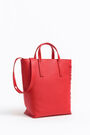 M red leather vertical shopper bag M red leather vertical shopper bag