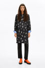 Black Pop-Stars midi shirt dress Black Pop-Stars midi shirt dress