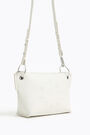 M white leather trapezium crossbody bag M white leather trapezium crossbody bag
