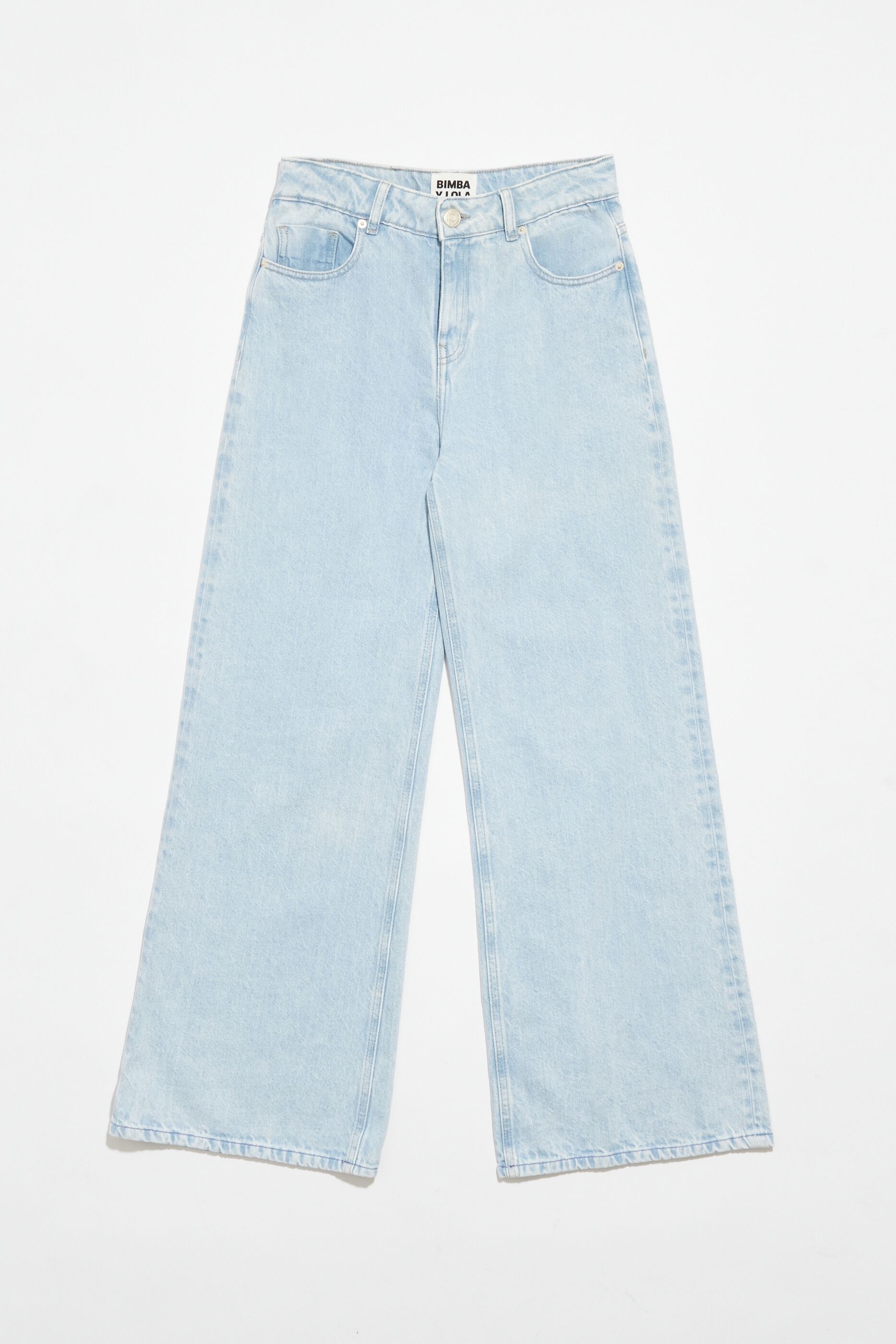 WIDE LEG Blue wide leg jeans