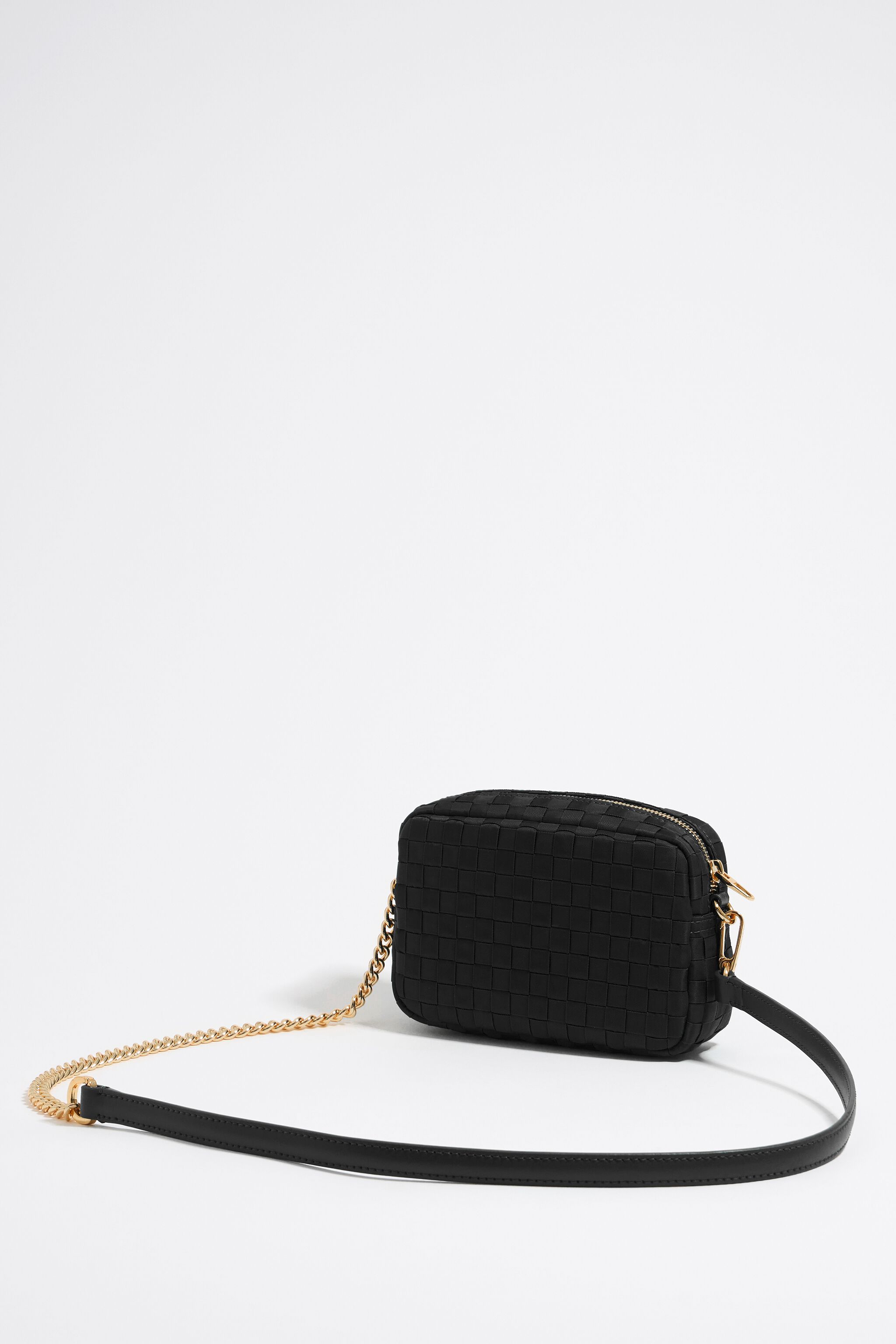Chain black crossbody bag on sale