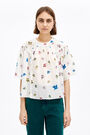 White Multicolor-Orchid top White Multicolor-Orchid top