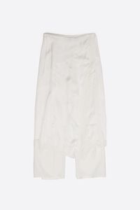 Off-white viscose lace skort