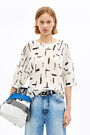 White Paper-Lines linen jumper White Paper-Lines linen jumper