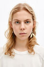 Long black resin earrings Long black resin earrings