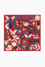Red moons and butterflies scarf Red moons and butterflies scarf