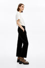 Straight black corduroy trousers Straight black corduroy trousers