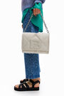 Ivory nylon padded crossbody bag Ivory nylon padded crossbody bag