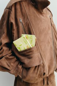 Pastel green Bimba logos coin purse