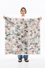 White floral animal scarf White floral animal scarf