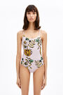 Pink bouquet print swimsuit Pink bouquet print swimsuit
