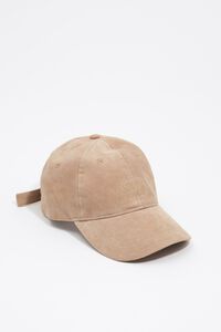 Camel suede cap
