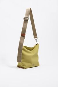 Small pistachio gabardine Carlino bag