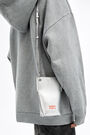 Silver leather phone minibag Silver leather phone minibag
