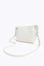 M white leather trapezium crossbody bag M white leather trapezium crossbody bag