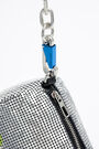 Silver mesh cylindrical bag Silver mesh cylindrical bag