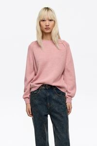 Pink raglan sweater