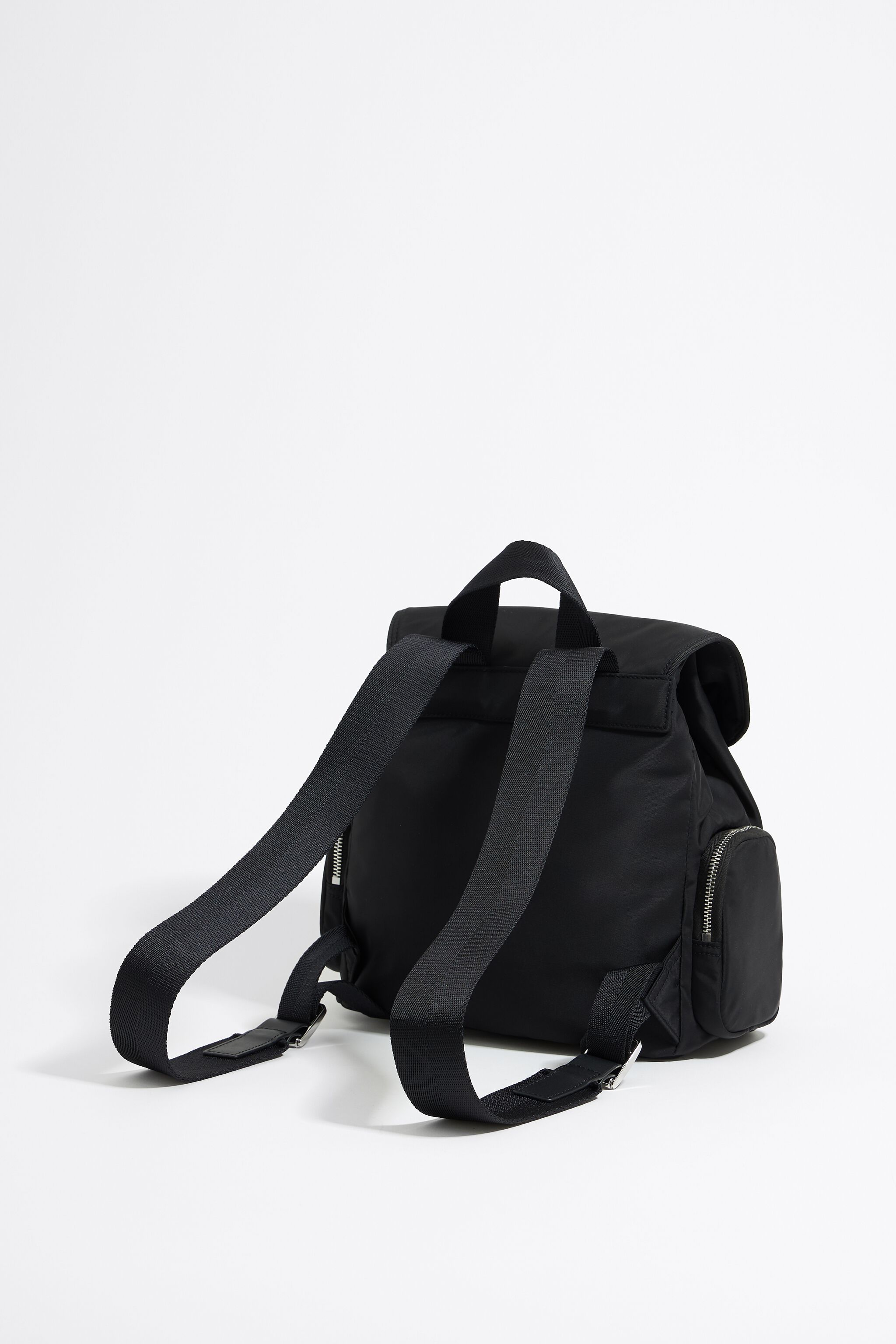 Medium black nylon Pocket backpack