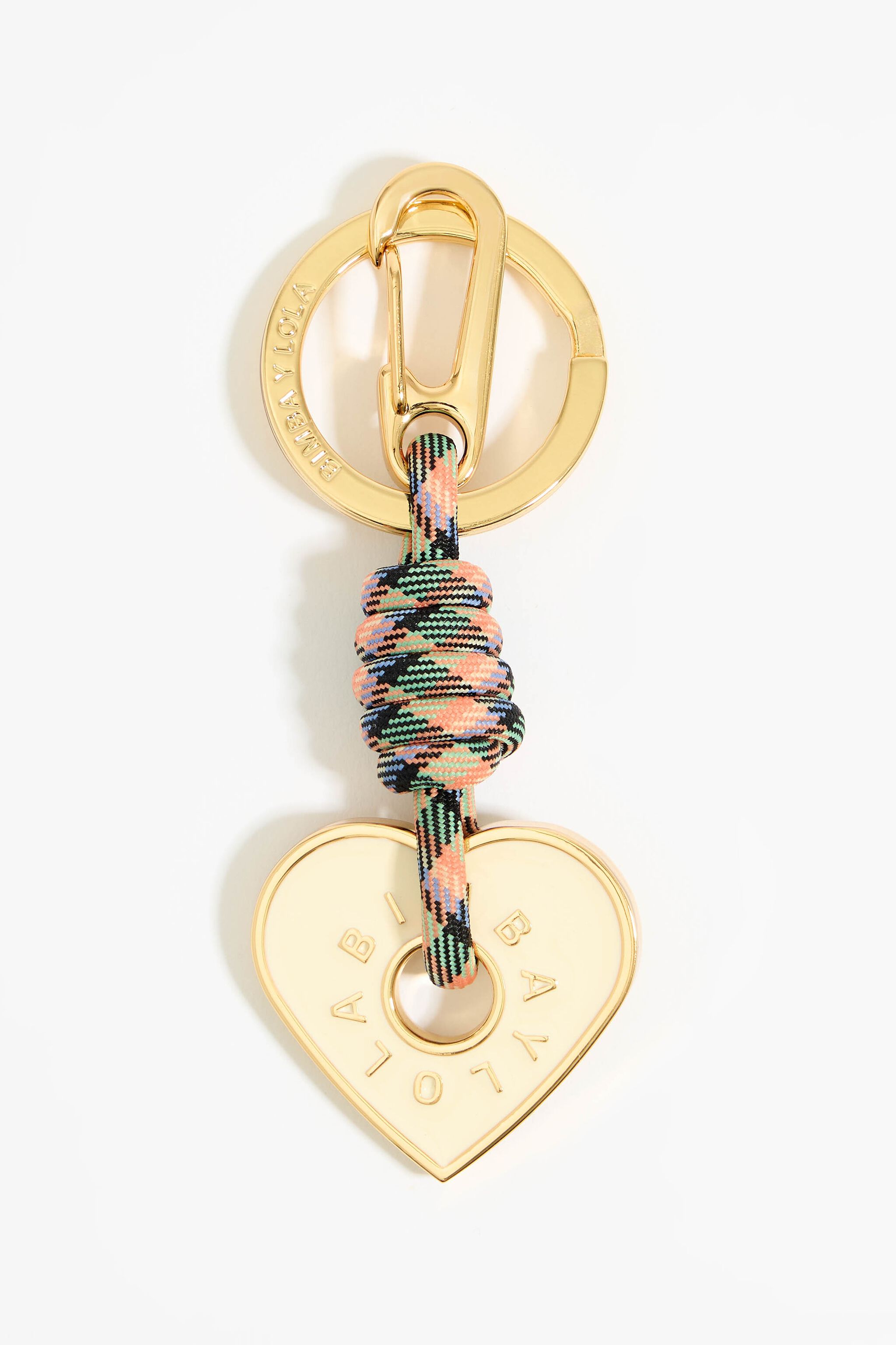Ivory heart key ring