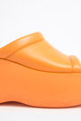 Orange leather platform sandal Orange leather platform sandal