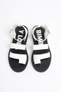 Flat white leather straps sandals Flat white leather straps sandals