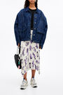 Pleated Zodiac print midi skirt Pleated Zodiac print midi skirt