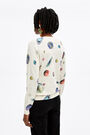 Ivory Universe print wool jumper Ivory Universe print wool jumper