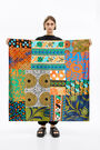 Retro orange patchwork scarf Retro orange patchwork scarf