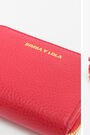Square red leather purse Square red leather purse