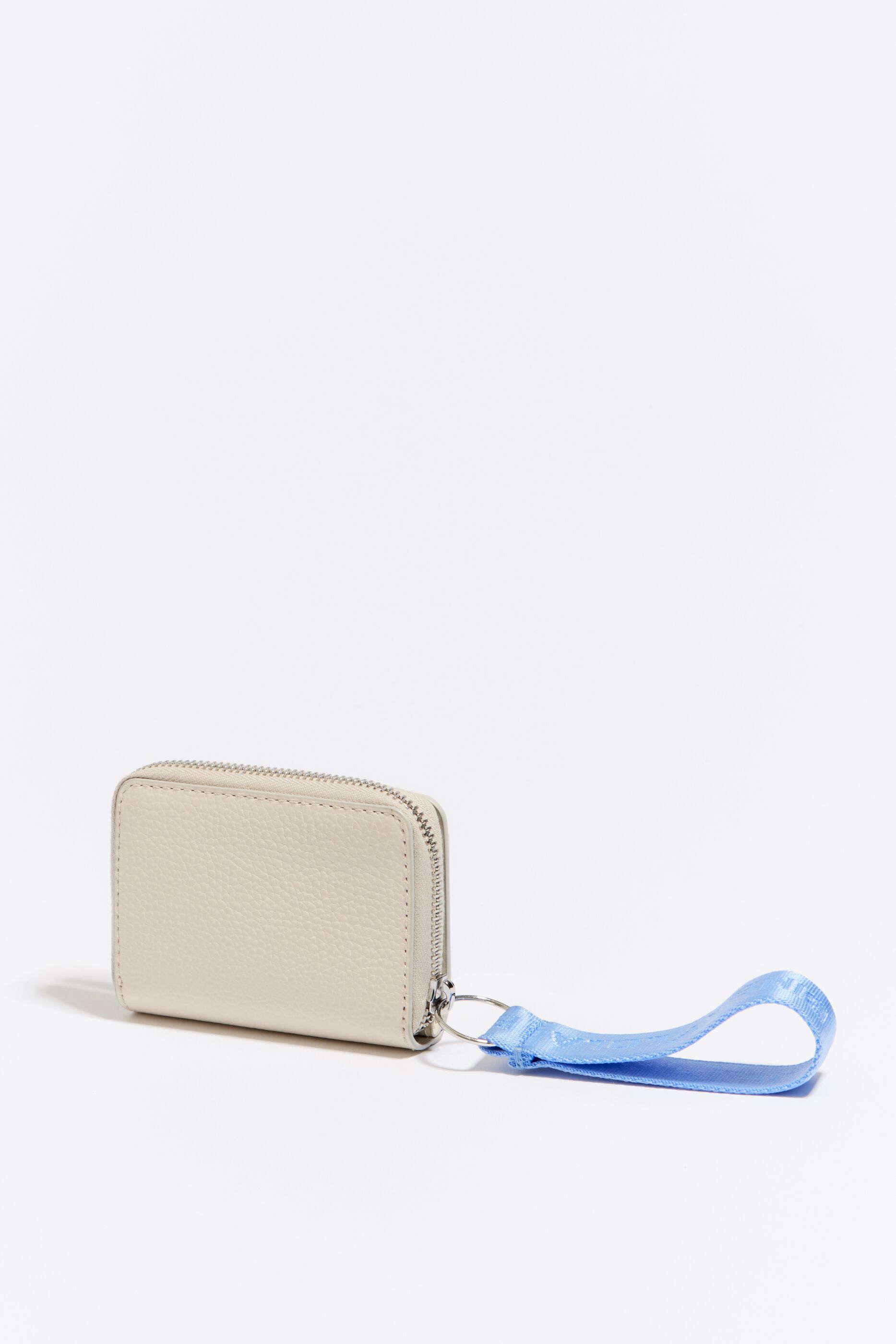 White best sale leather wristlet