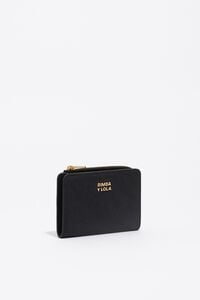 Black nylon compact purse