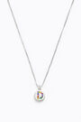 Letter D short silver necklace Letter D short silver necklace