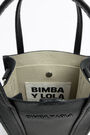 Black leather tote minibag Black leather tote minibag