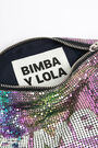 Iridescent mesh cylindrical bag Iridescent mesh cylindrical bag