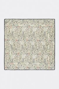 Vegetation and logo frame scarf