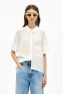 White A-line shirt White A-line shirt