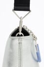 S silver leather rectangular crossbody bag S silver leather rectangular crossbody bag