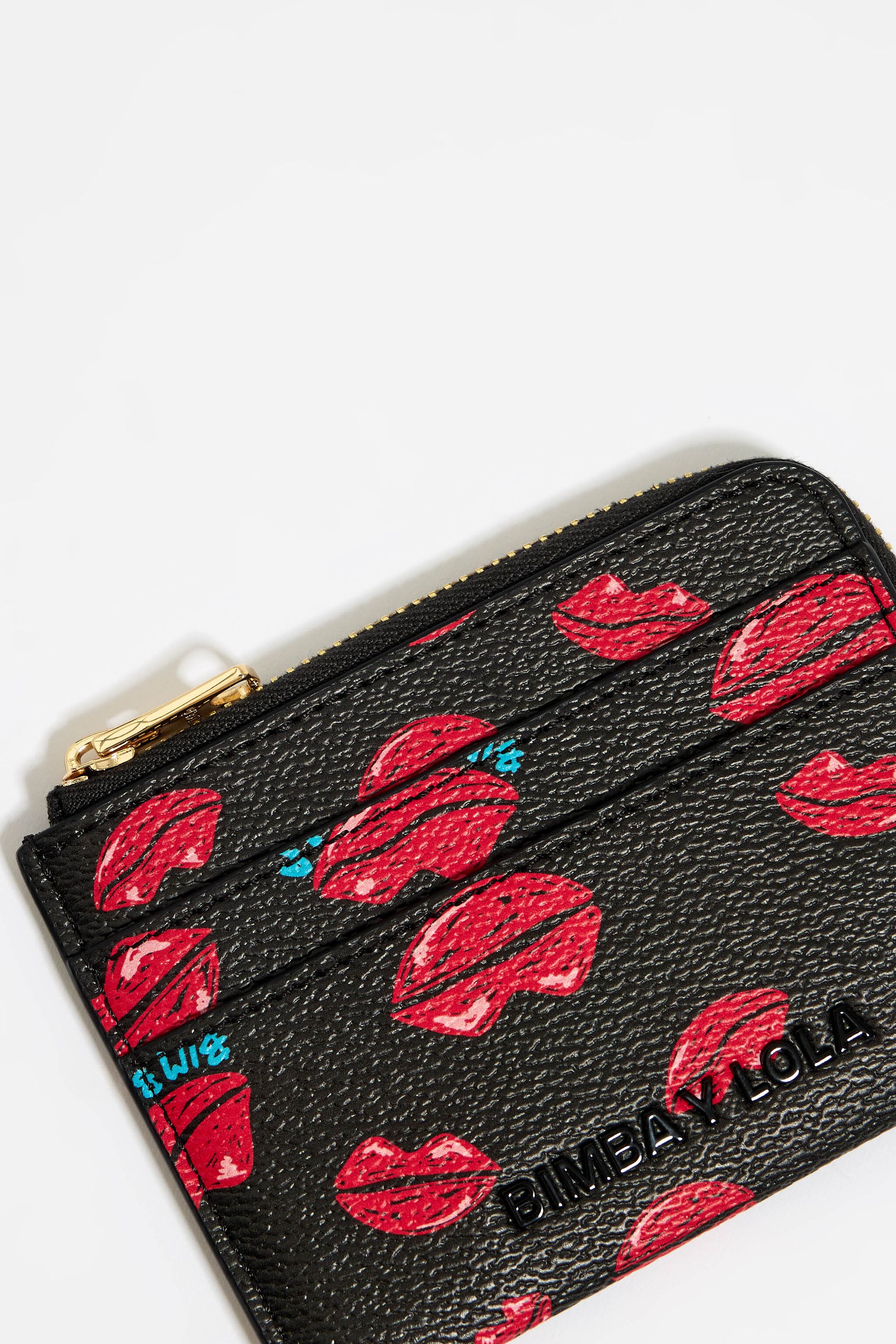 Red Lips rectangular coin purse