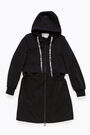 Black technical trench Black technical trench
