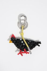 Hen bead key ring