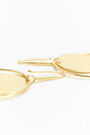 Golden plaque hoop earrings Golden plaque hoop earrings