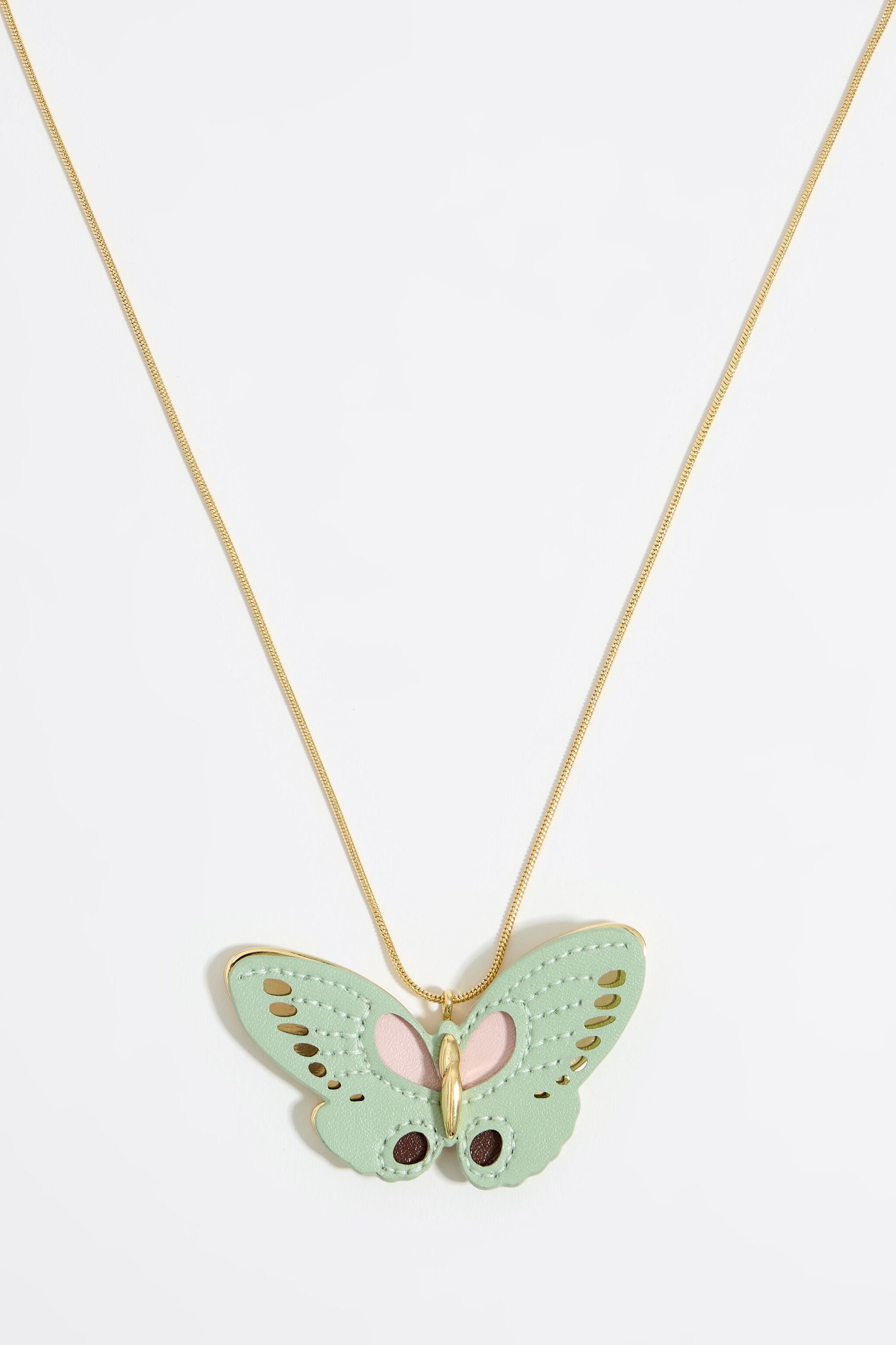 Long butterfly necklace