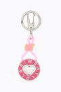 Fuchsia heart key ring Fuchsia heart key ring