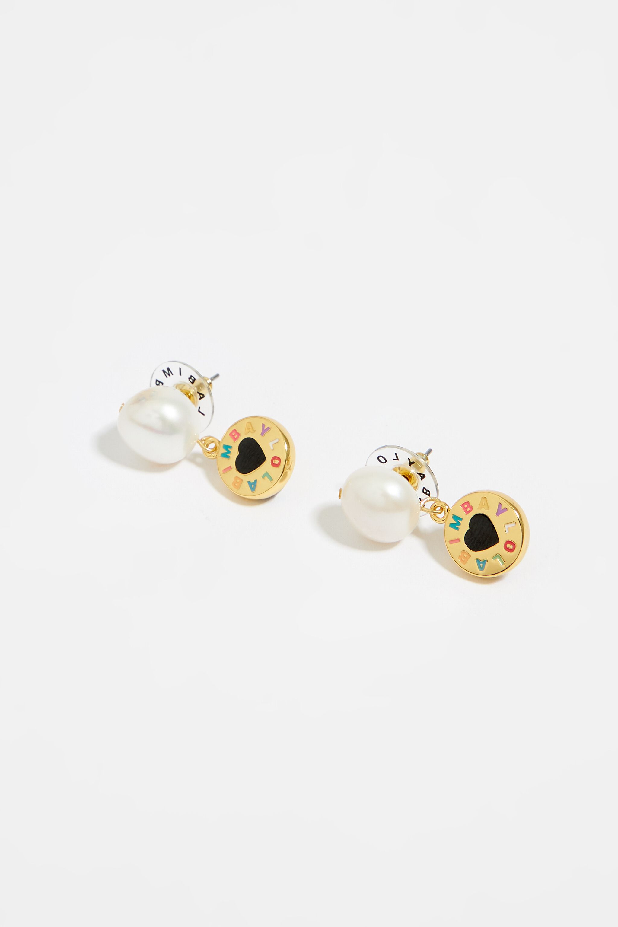 Gold moti sale earrings