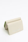 Ivory leather double flap purse Ivory leather double flap purse