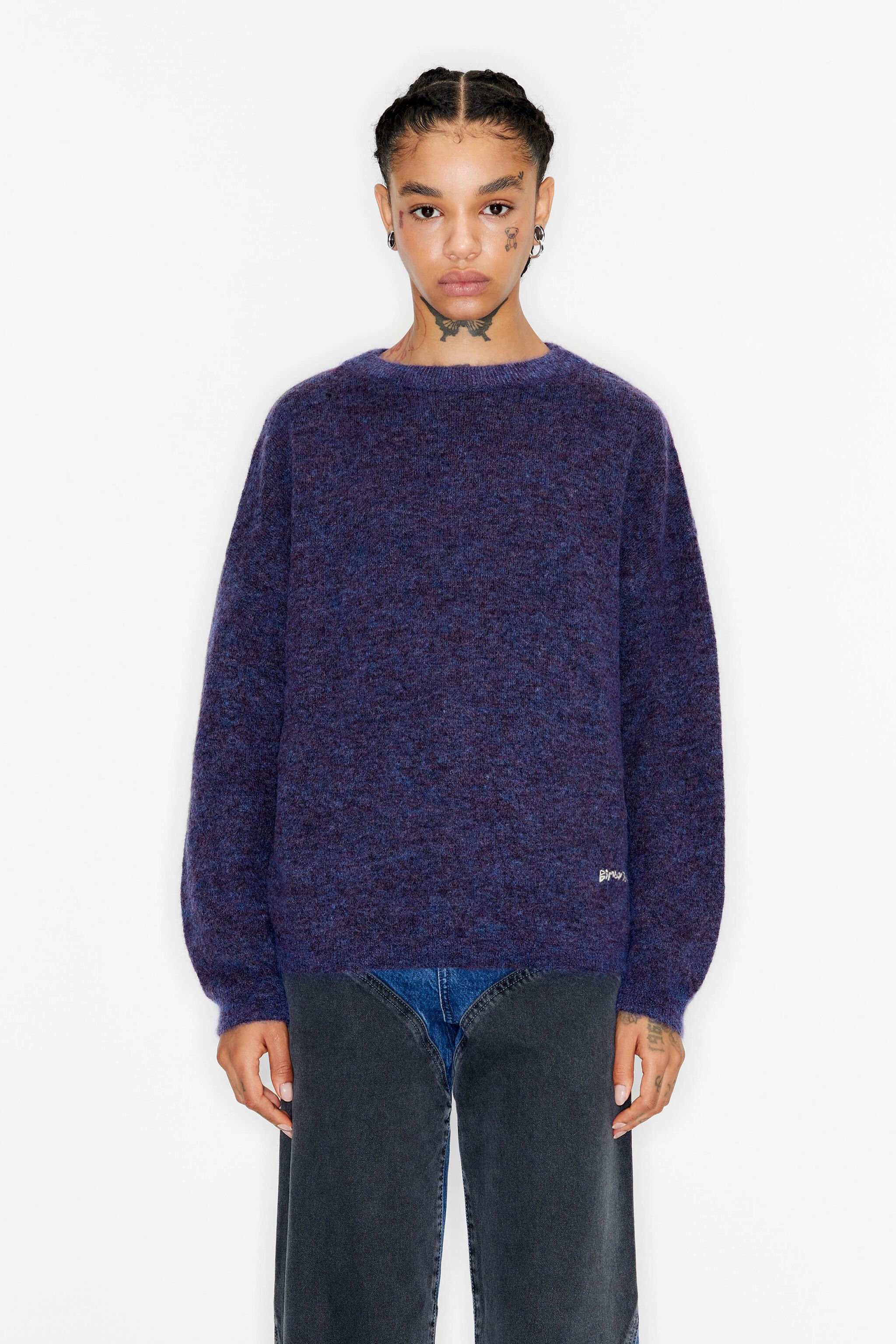 Purple mohair jumper